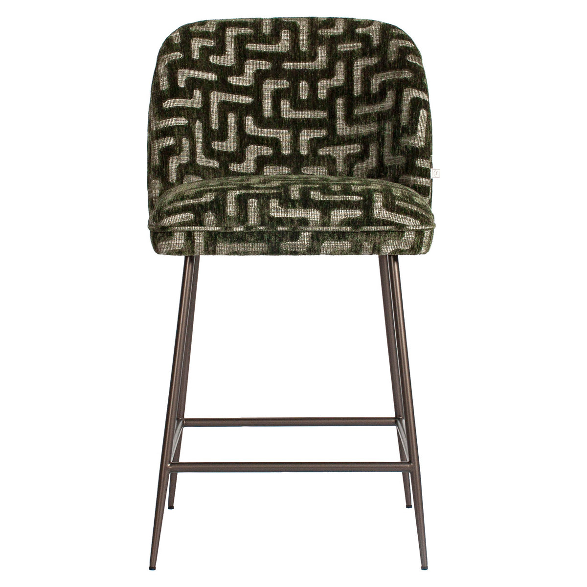 Tabouret de comptoir Pullitzer moss labyrinth