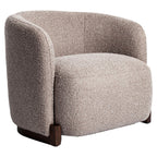 Fauteuil lounge Hannah mocca chunky fire retardant