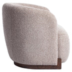 Fauteuil lounge Hannah mocca chunky fire retardant