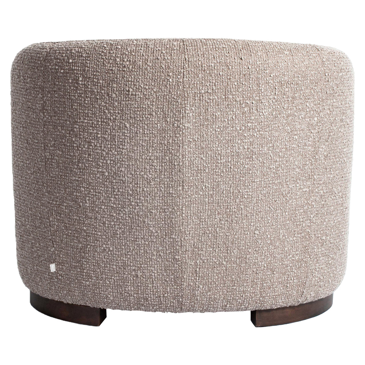 Fauteuil lounge Hannah mocca chunky fire retardant