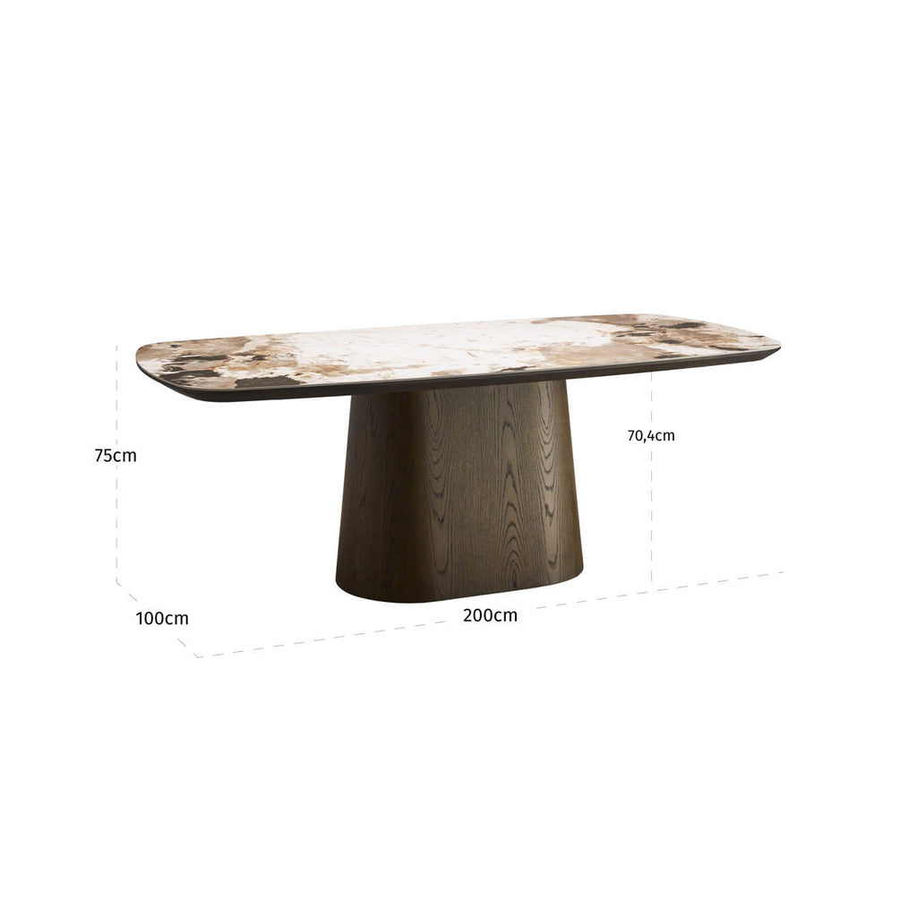Table à manger Langford brown 200