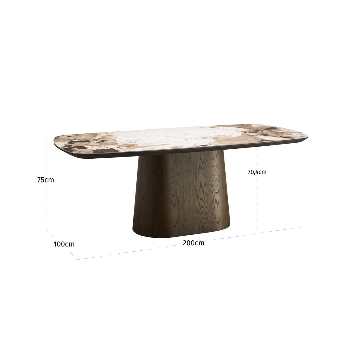 Table à manger Langford brown 200
