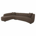 Canapé Pandora brown chunky lounge left