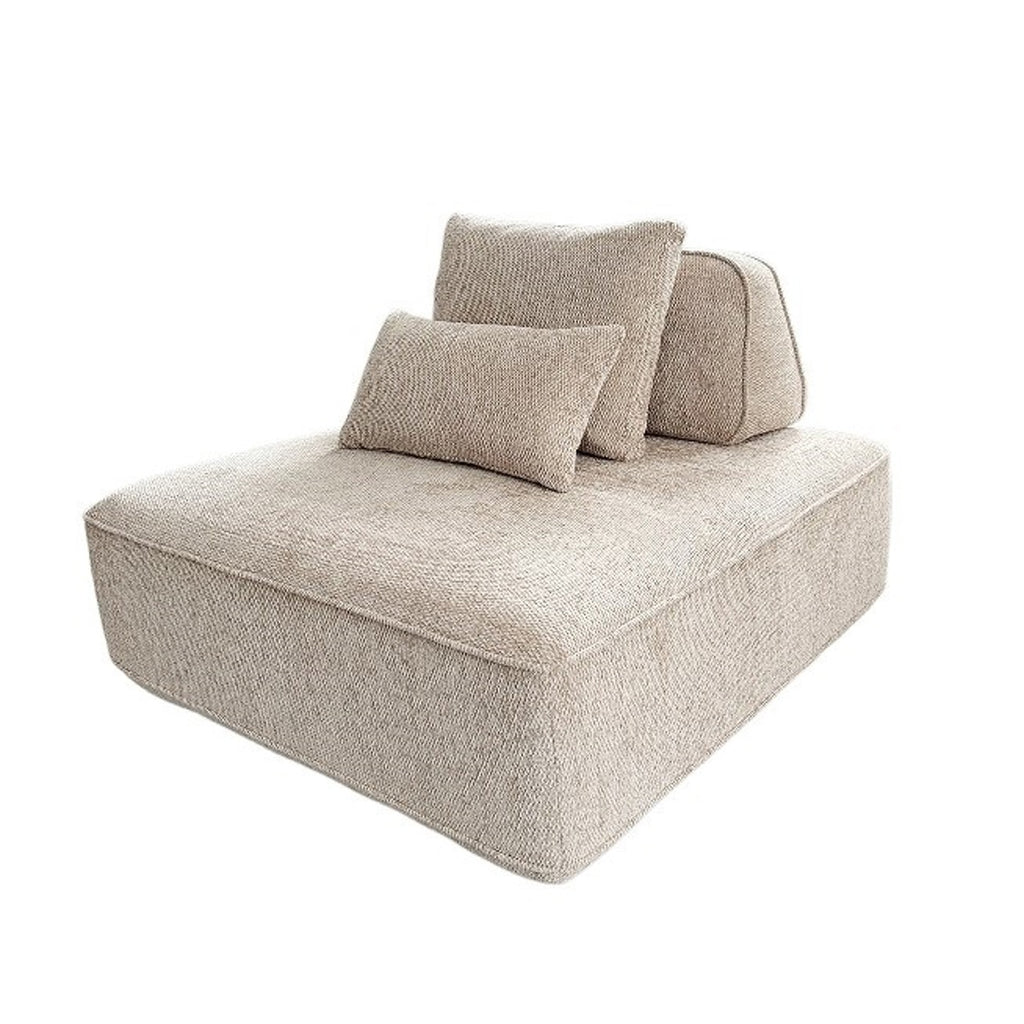 Canapé Tudor natural boldweave 1-seater movable backrest