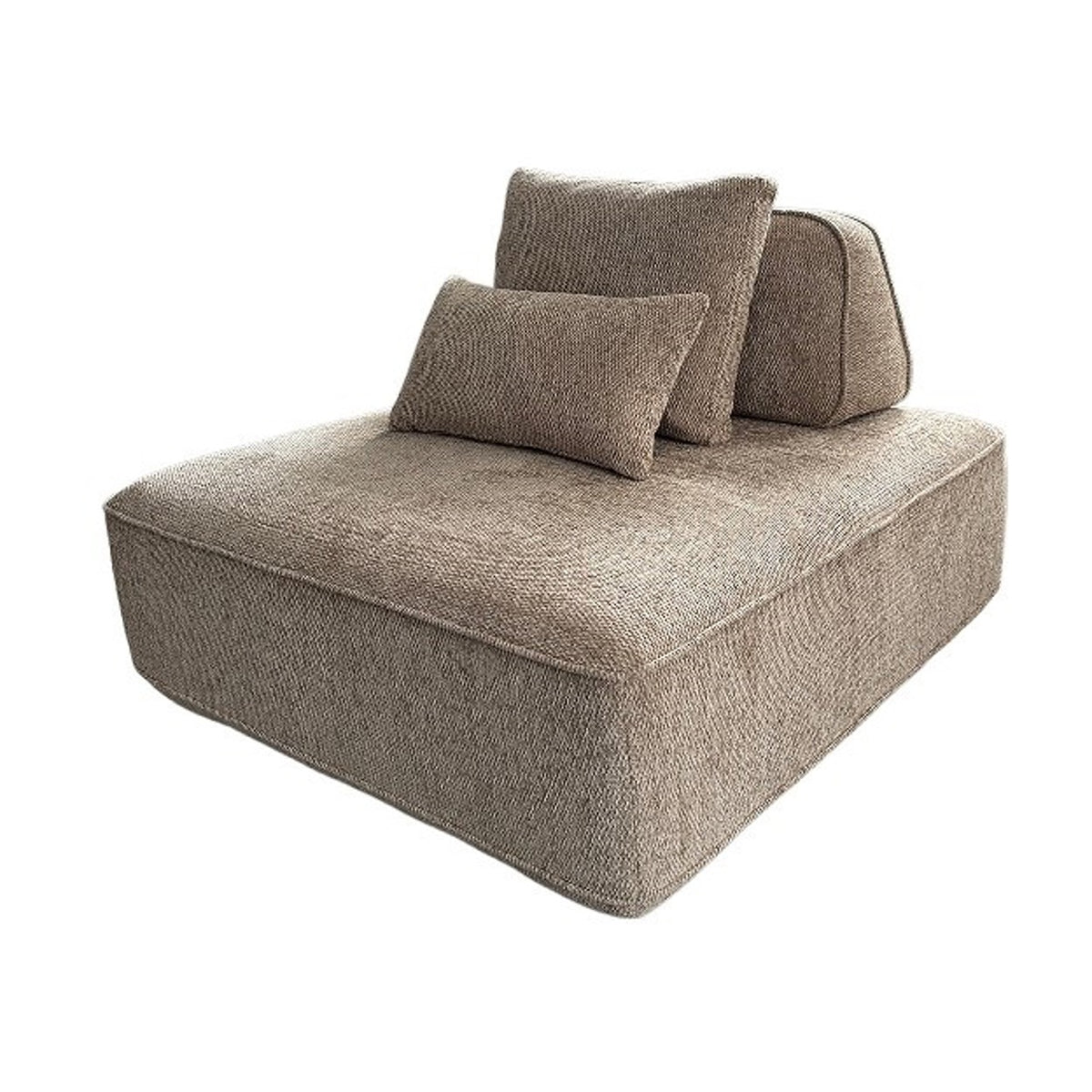 Canapé Tudor mocca boldweave 1-seater movable backrest