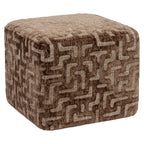 Pouf & repose-pieds Ciela brown labyrinth