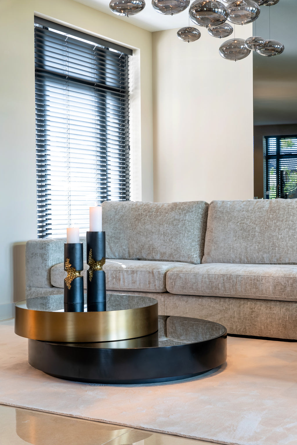 Table basse Alexander Jones black/gold (Slice)