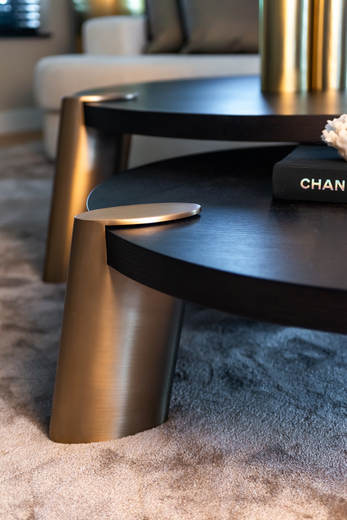 Table basse Alexander Jones charcoal (Brody) (Set of 2)