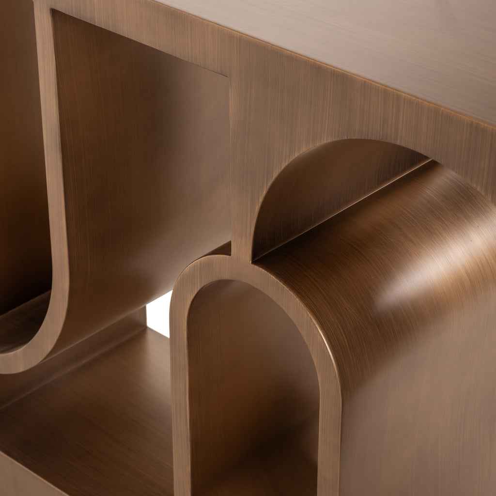 Console Alexander Jones brushed gold (Lugano)
