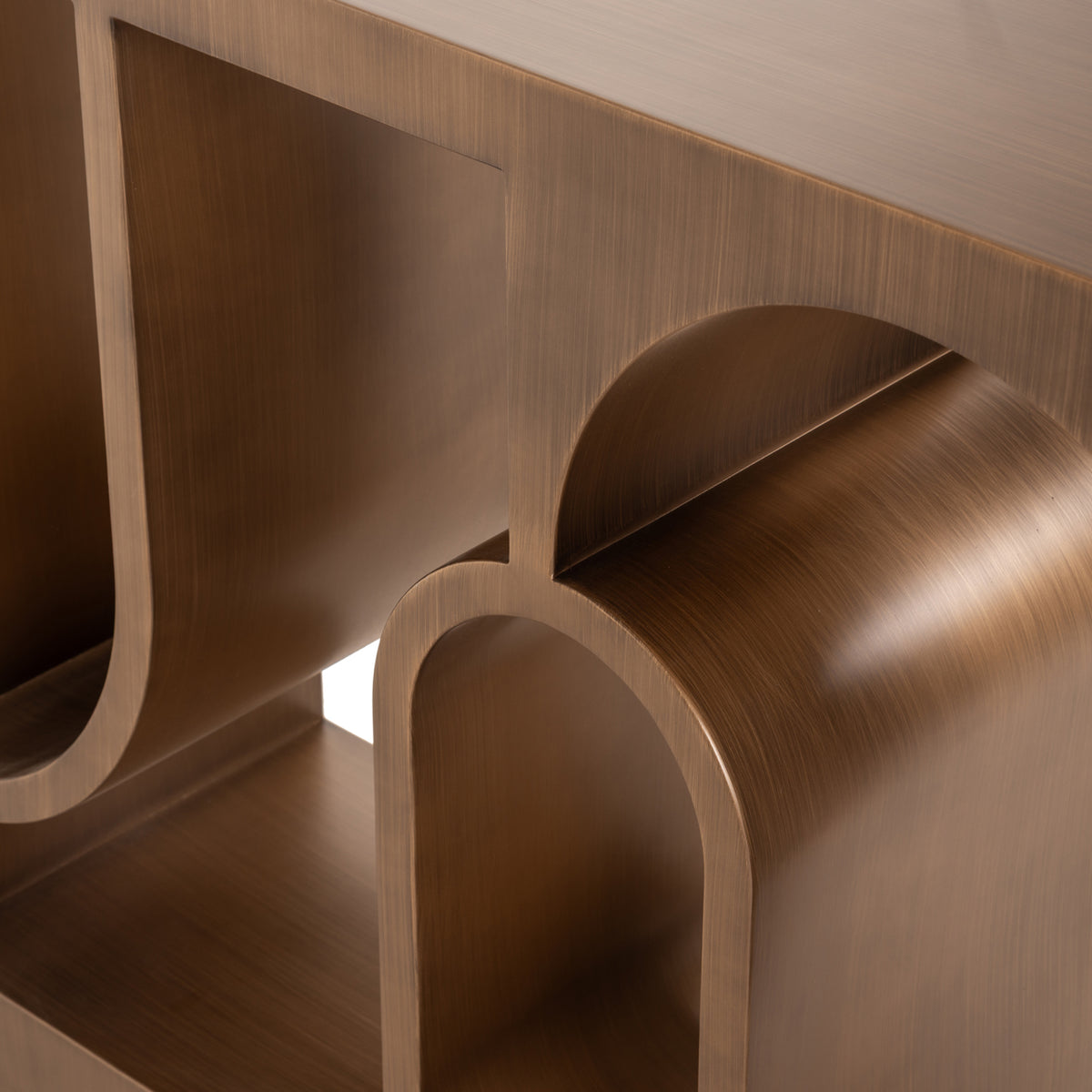 Console Alexander Jones brushed gold (Lugano)