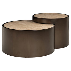 Table basse Ronson beige (Set of 2)