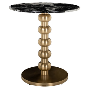 Table bistro Witlox black/gold 75Ø
