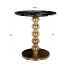 Table bistro Witlox black/gold 75Ø