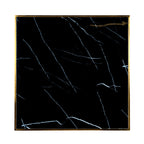Table bistro Can Roca black/gold 70x70