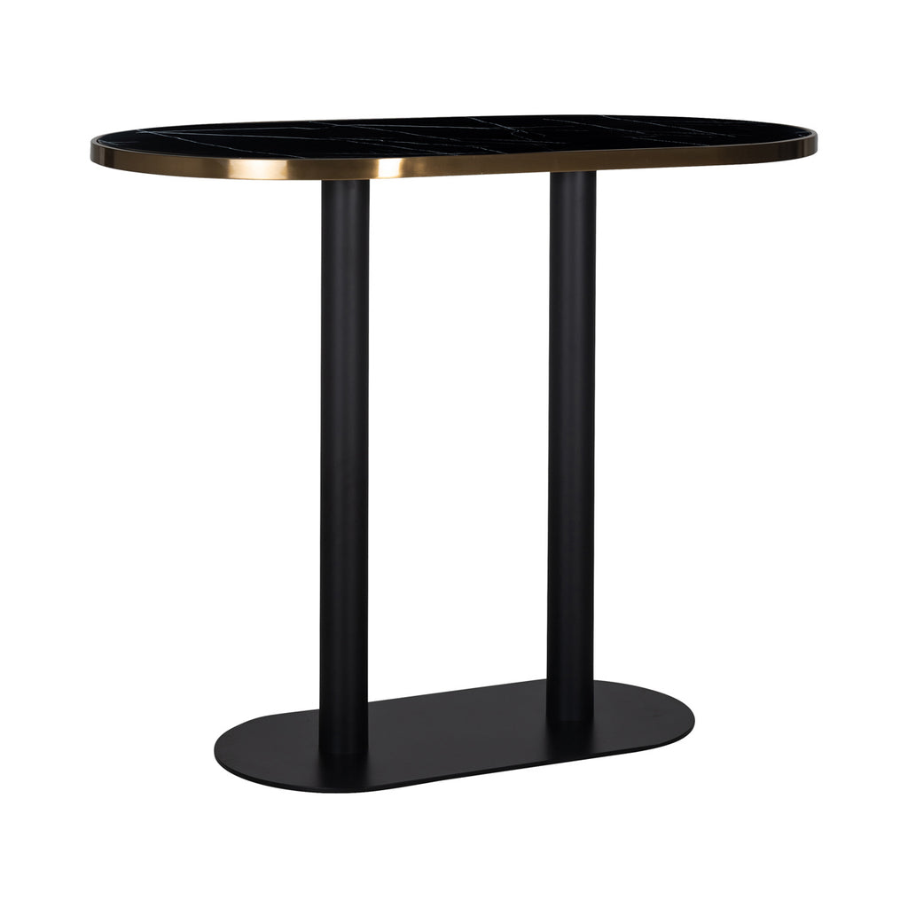Table de bar Zenza black oval