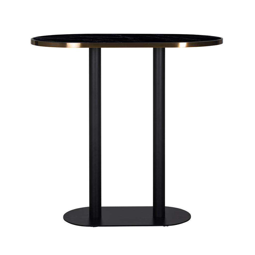 Table de bar Zenza black oval