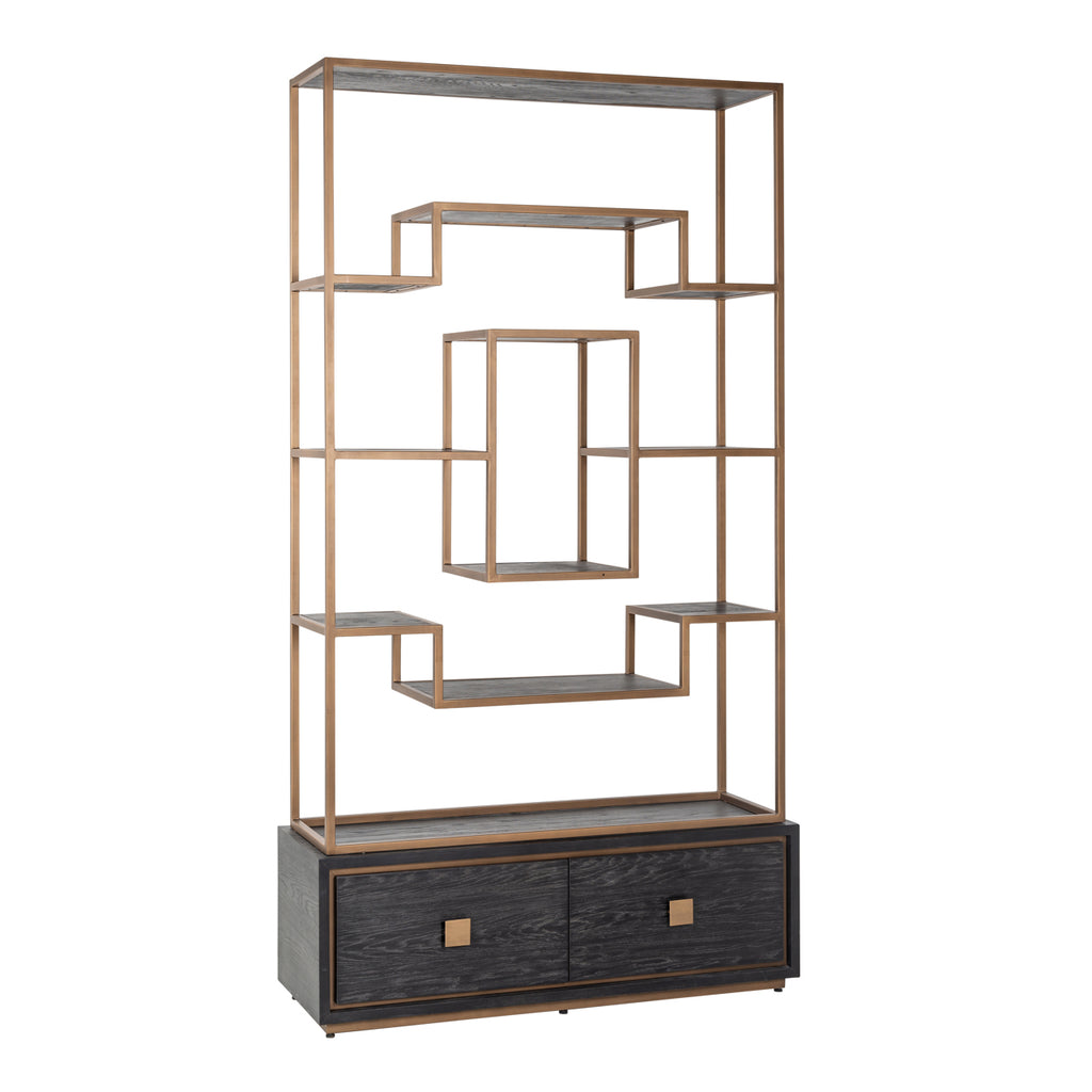 Vitrine Hunter black rustic
