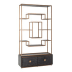 Vitrine Hunter black rustic