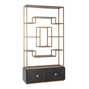 Vitrine Hunter black rustic