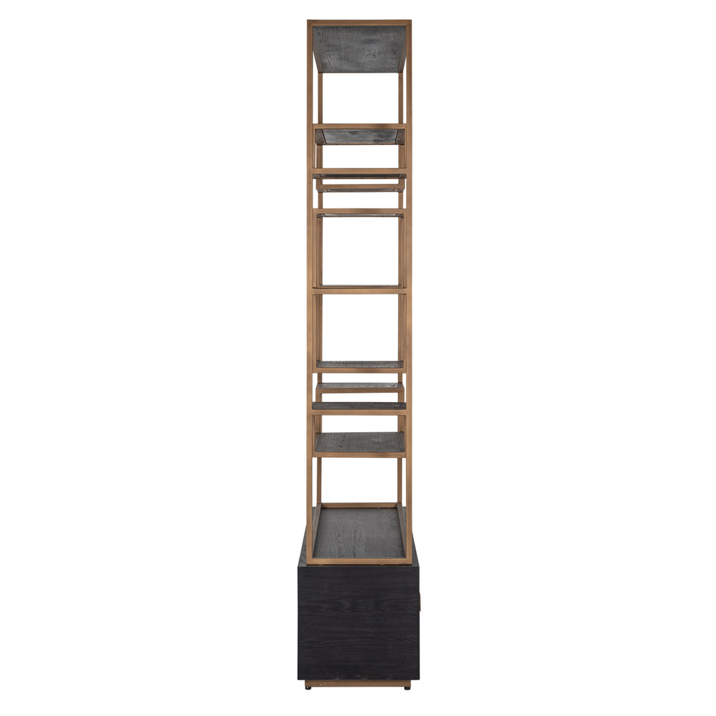 Vitrine Hunter black rustic