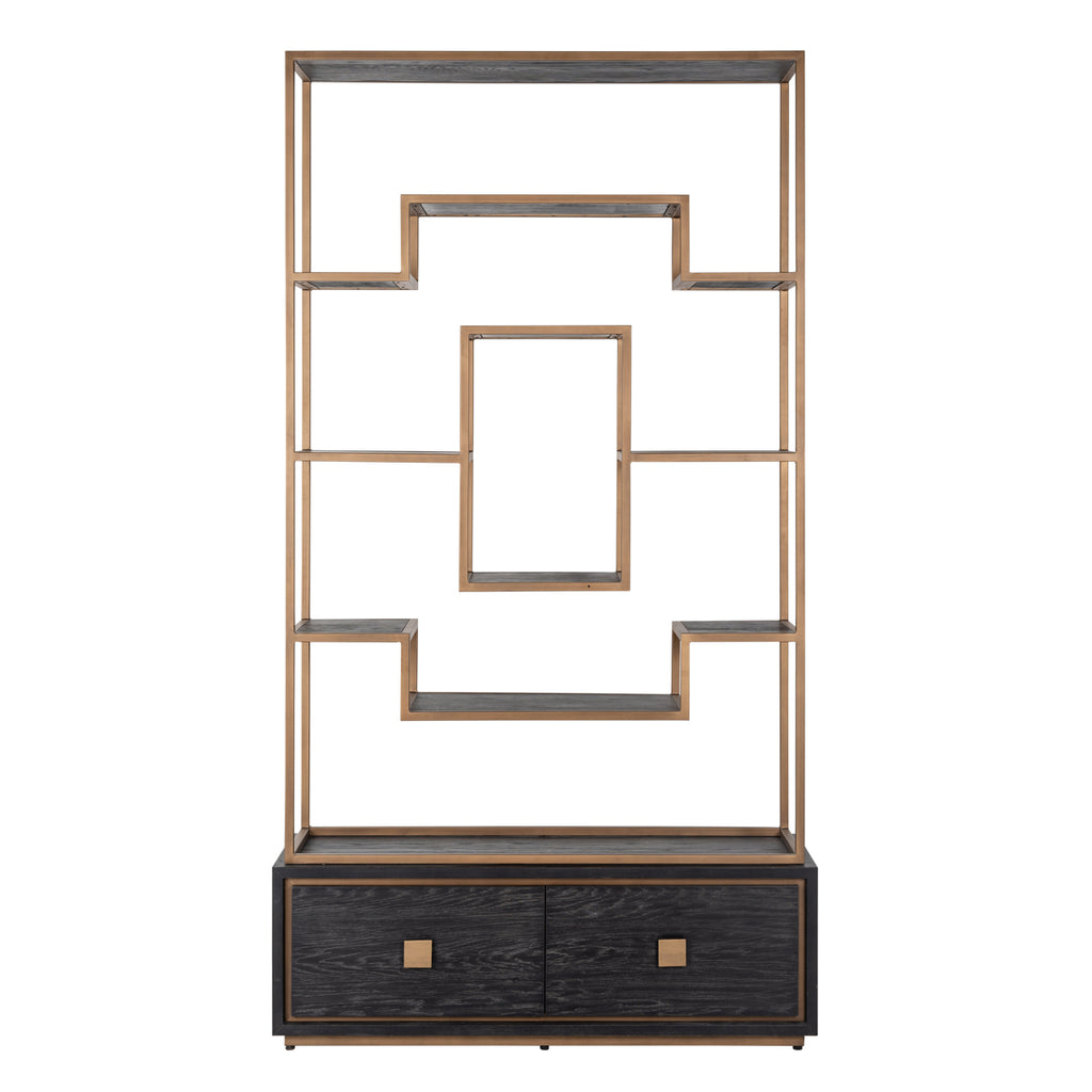 Vitrine Hunter black rustic
