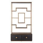 Vitrine Hunter black rustic