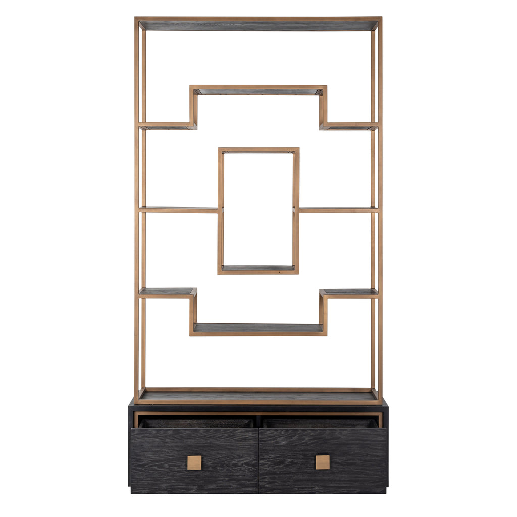 Vitrine Hunter black rustic