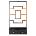 Vitrine Hunter black rustic