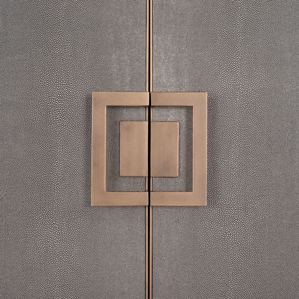 Armoire de rangement Bloomville brass shagreen