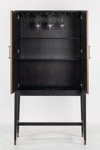 Armoire de rangement Bloomville brass shagreen