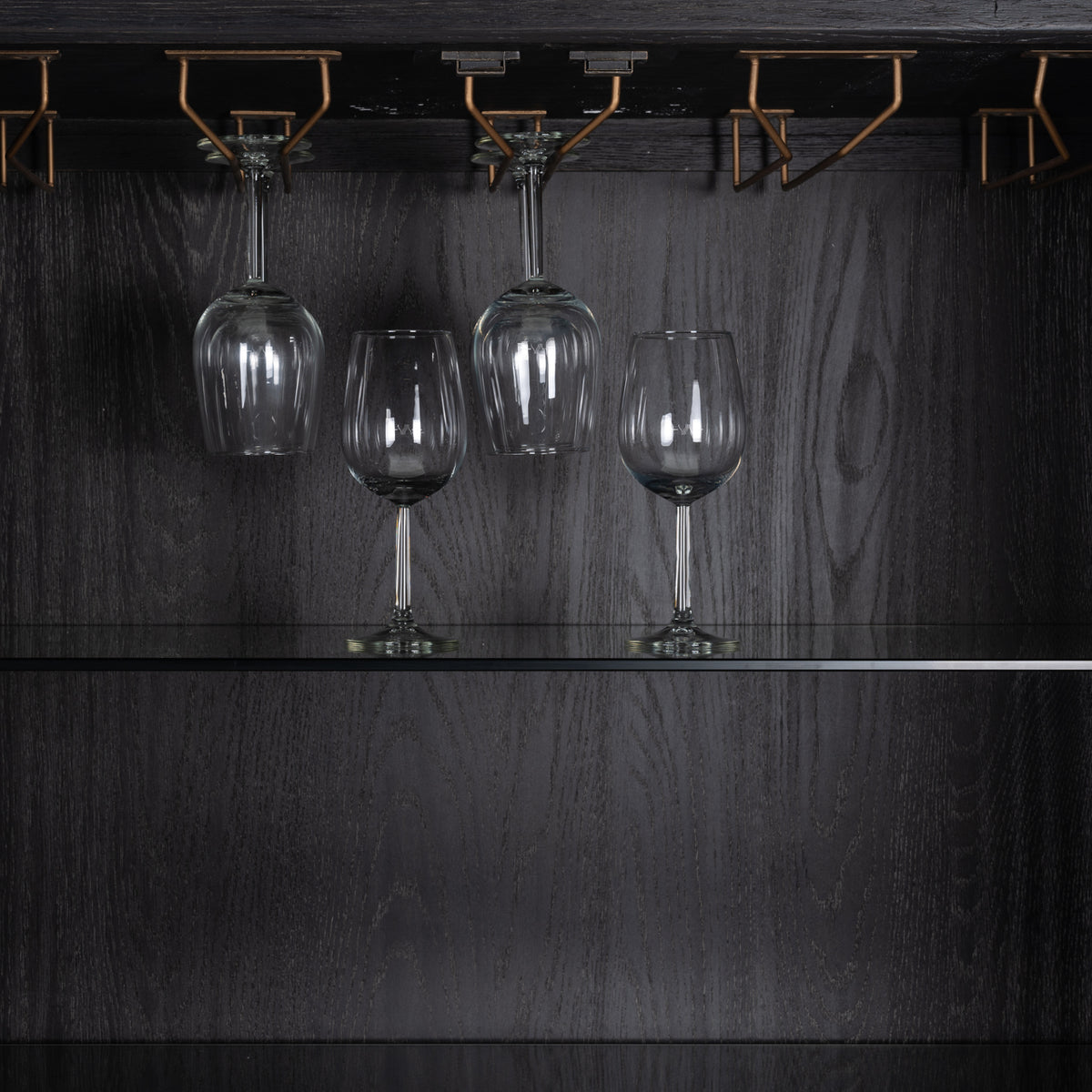 Armoire de rangement Bloomville brass shagreen