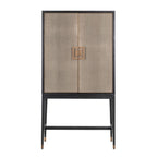 Armoire de rangement Bloomville brass shagreen