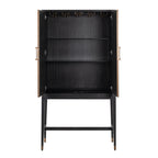 Armoire de rangement Bloomville brass shagreen
