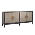 Buffet Bloomville brass shagreen