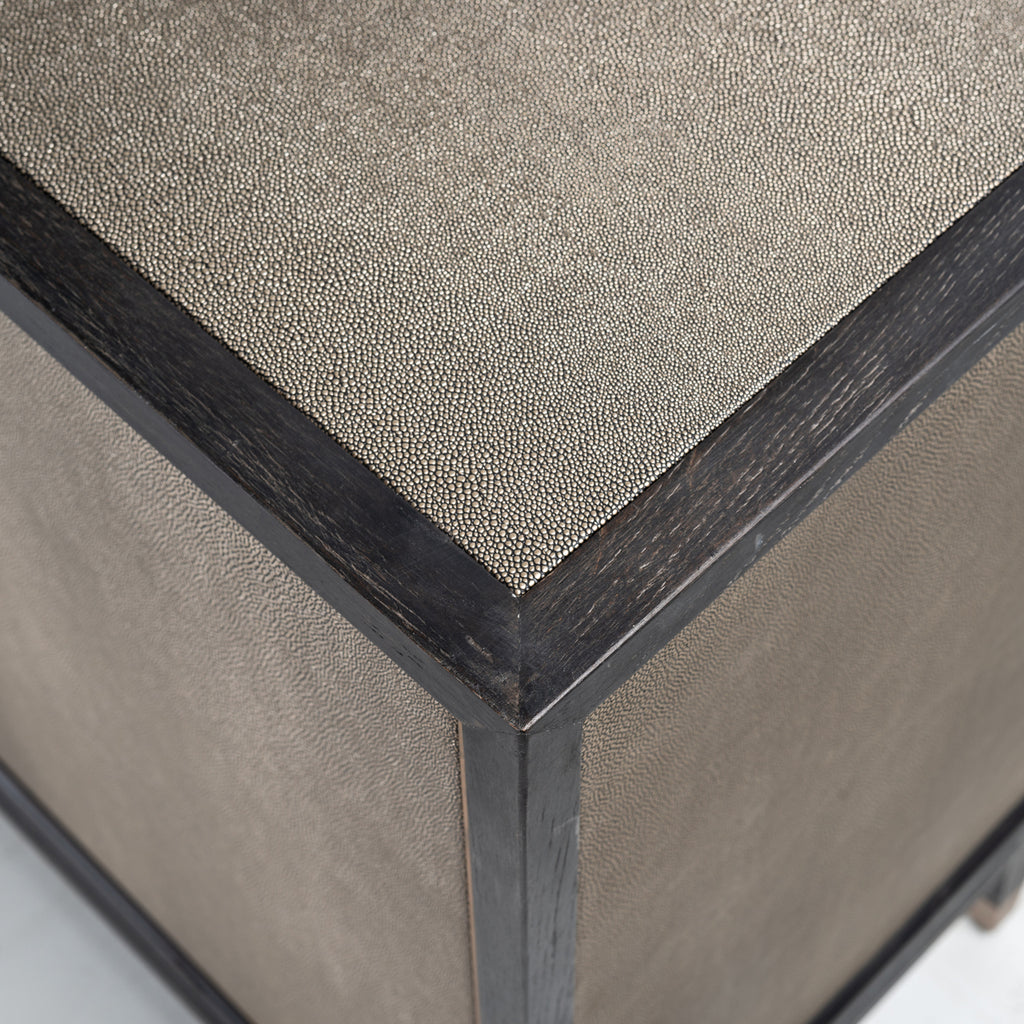 Buffet Bloomville brass shagreen