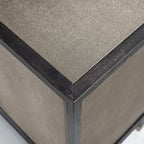 Buffet Bloomville brass shagreen