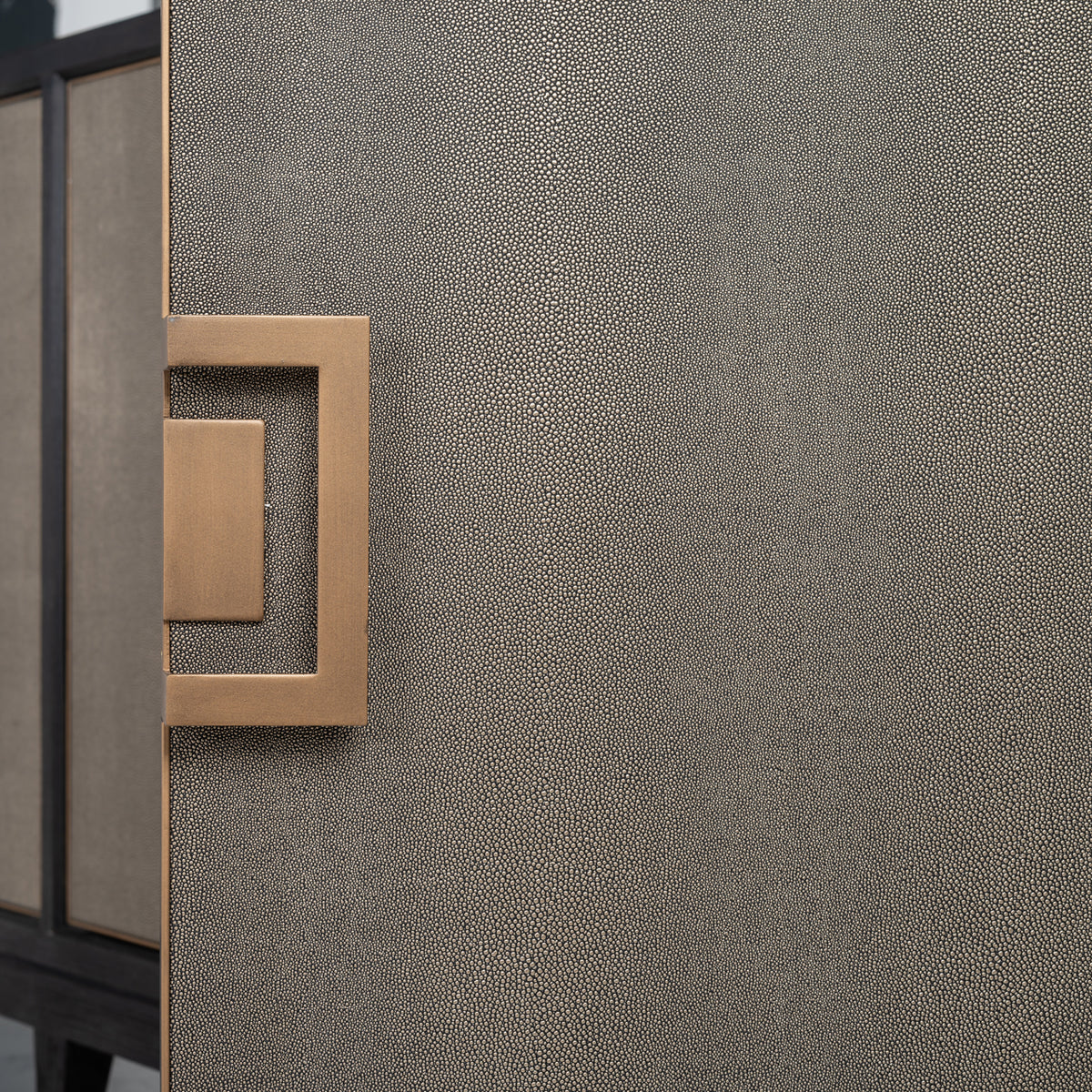 Buffet Bloomville brass shagreen
