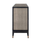 Buffet Bloomville brass shagreen