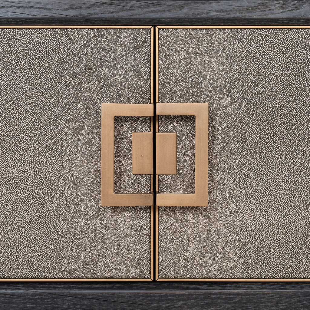 Meuble TV Bloomville brass shagreen
