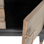 Meuble TV Bloomville brass shagreen
