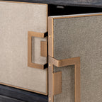 Meuble TV Bloomville brass shagreen