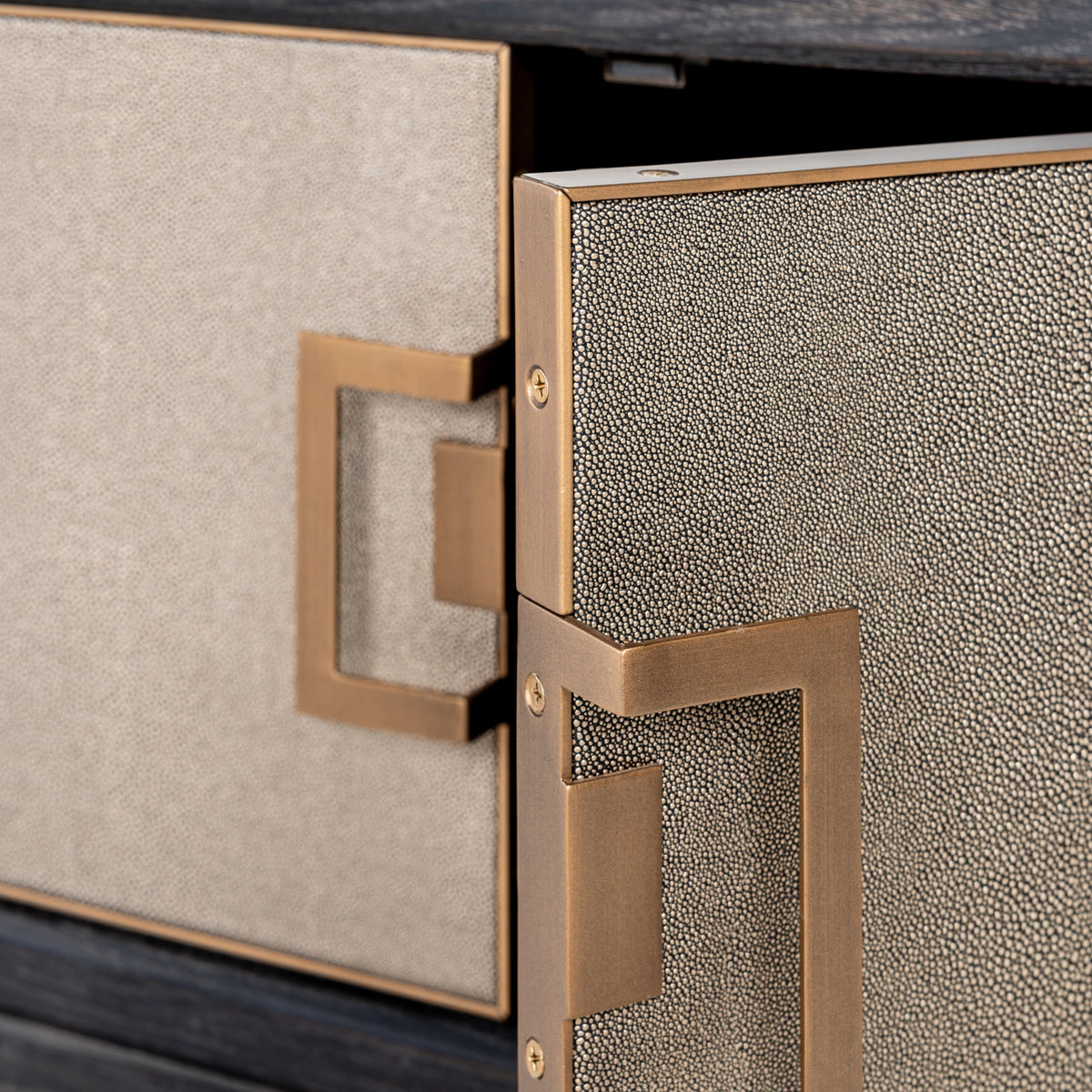 Meuble TV Bloomville brass shagreen