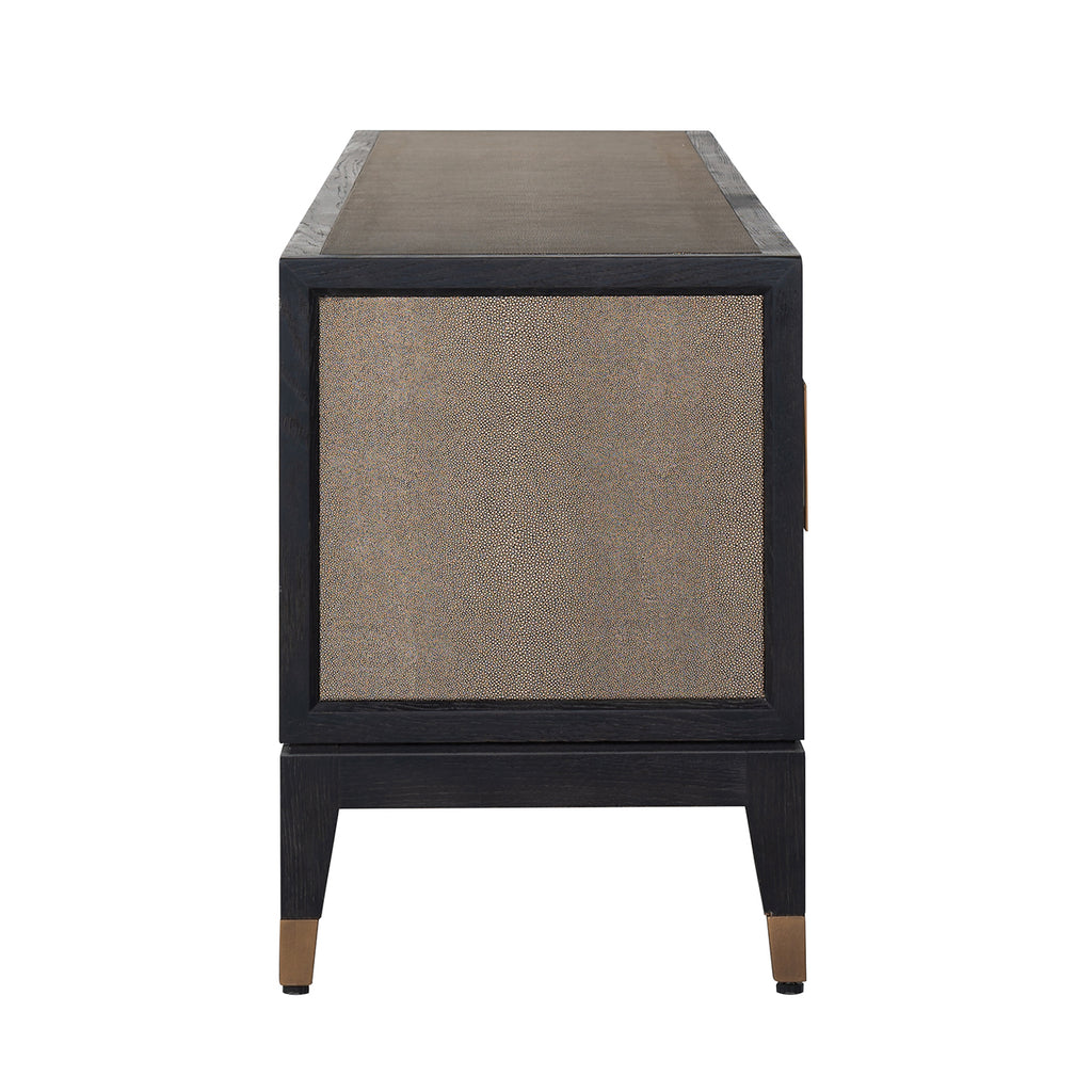 Meuble TV Bloomville brass shagreen