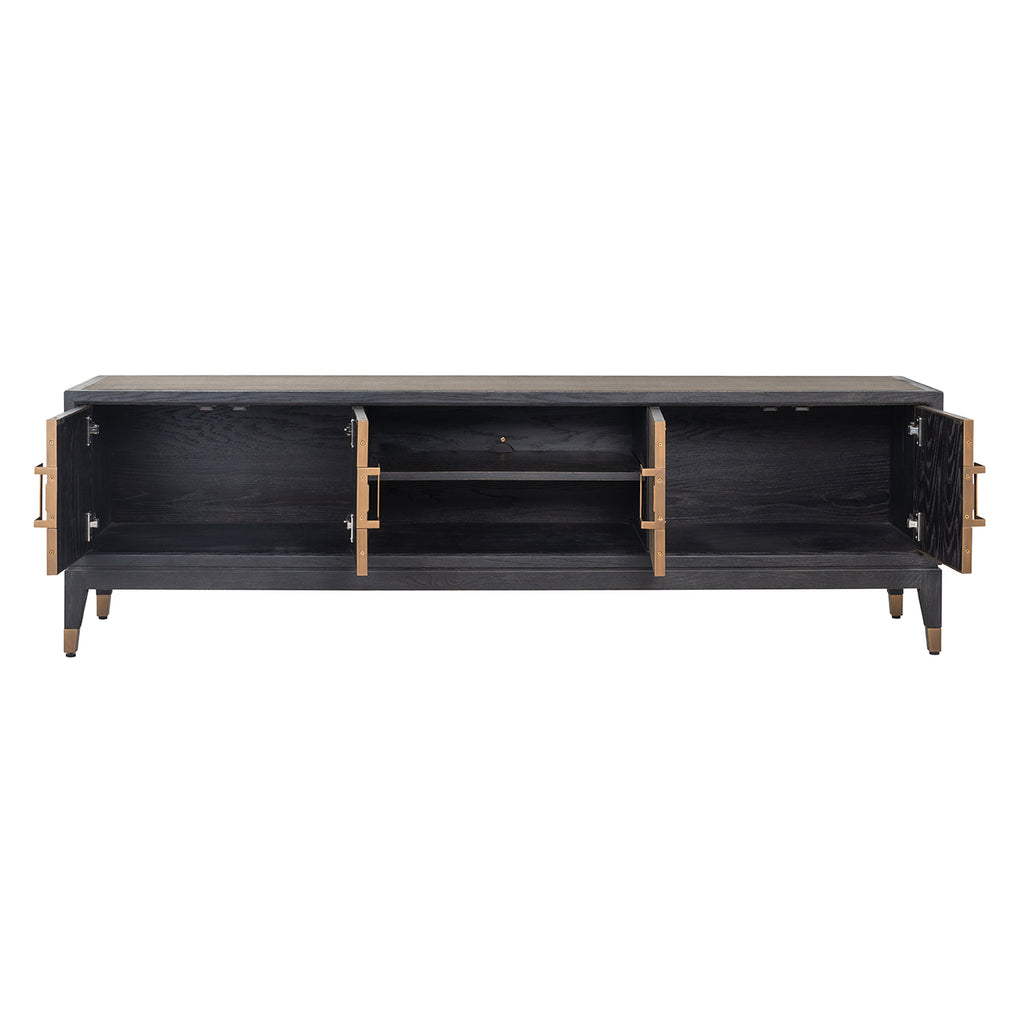 Meuble TV Bloomville brass shagreen