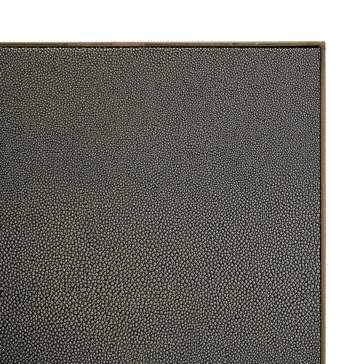 Table à manger Bloomville brass shagreen incl. glass top 230