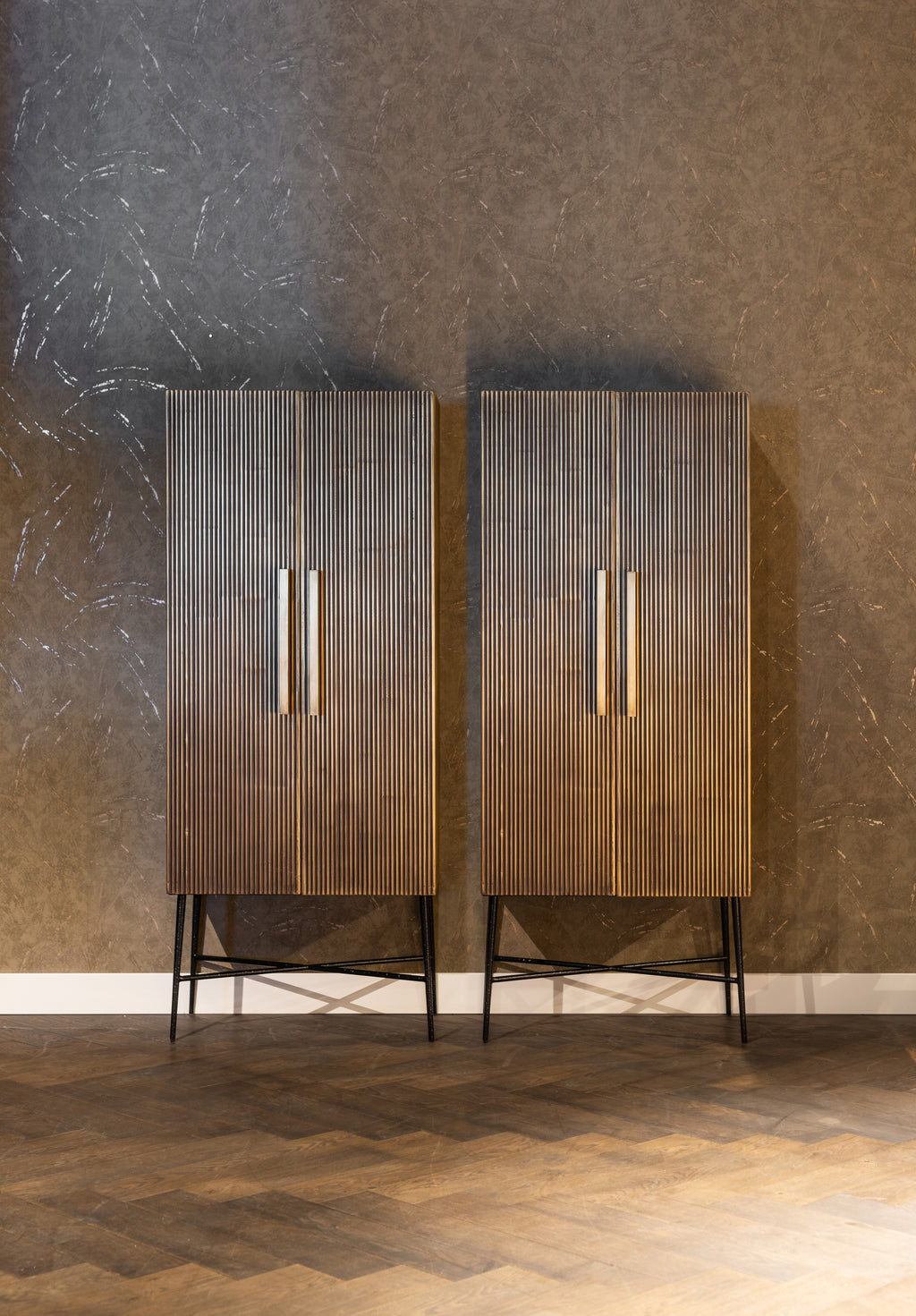 Armoire de rangement Ironville gold