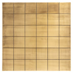 Table basse Collada brushed gold incl. glass top