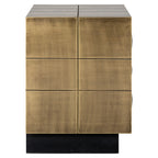 Table de chevet Collada brushed gold