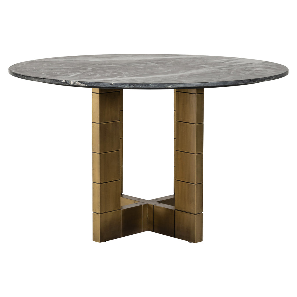 Table à manger Collada black/gold 130Ø