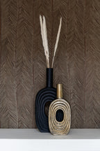 Vase Emar brushed gold small